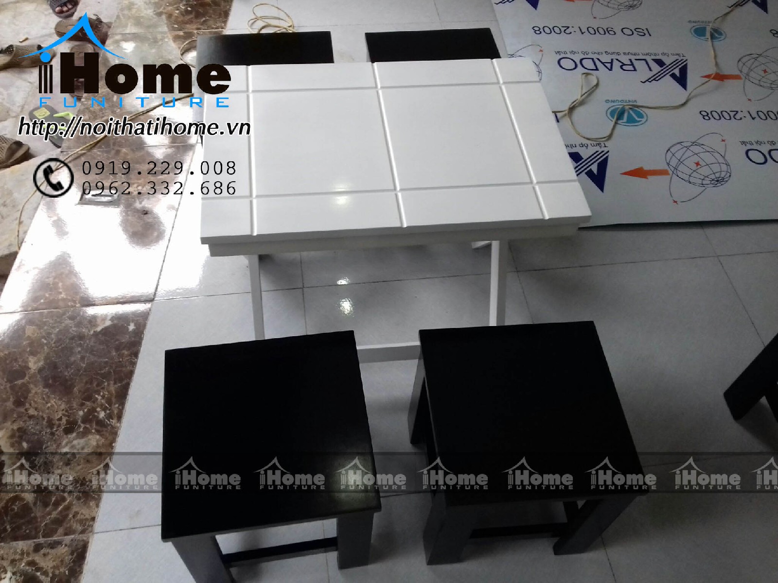 bàn ghế cafe chân gấp